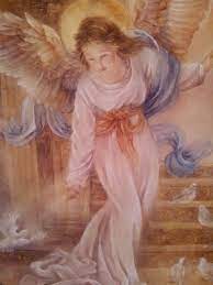 Angel Of Light By Lena Liu Angel Painting Angel Pictures Angel Art