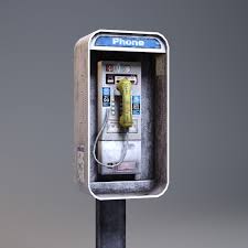 Payphone Low Poly Phone 3d Model 3d Model Phone Props Concept 3d Model