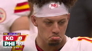 Mahomes is over here making sad face emojis