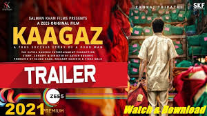 Kaagaz is an upcoming movie based on real life story of a farmer who struggles hard to make himself come alive again because of being declared death on papers. Kaagaz 2021 Official Trailer Pankaj Tripathi Watch Online Download Free Youtube