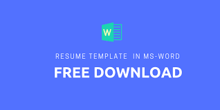 To download a word cv template, it couldn't be easier: Resume Template Word Free Download Executive Resume My Resume Format Free Resume Builder