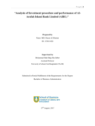 Bank whenever and wherever you want. Internship Report On Aibl Analysis Of In Banks Islamic Banking And Finance