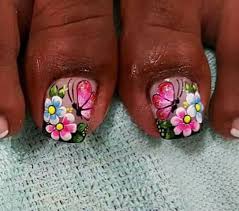 Diseño de uñas pies mariquita y flores deko uñas moda en tus uñas decoracion de. Summer Pedi S Arte De Unas De Pies Unas Pies Decoracion Disenos De Unas Pies