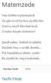 Karıncayı tanırsınız minimini bir hayvandır fakat gayet çalışkandır gayet tutumludur, yalnız pek hodgamdır, bu bir kusur: Tevfik Fikret Matemzede Siiri Konusu Temasi Ve Siirdeki Yabanci Kelimelerin Anlamlari Nedir Eodev Com