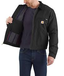 It contains welt handwarmer pockets, a zipped chest pocket. Carhartt Duck Detroit Jacket Black Dave S New York