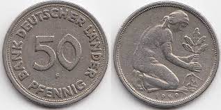 Description50 pfennig bank deutscher länder j379.jpg. Brd 50 Pfennig 1949 F Kupfer Nickel Bank Deutscher Lander Sehr Schon Ma Shops