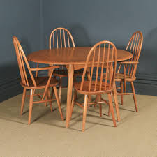 Antique georgian style leather swivel desk chair. Priory Ercol Style Suite Dining Table Four Chairs Yola Gray Antiques