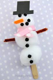 Easy Snowman Craft For Kids Cotton Ball Snowman Winter Crafts For Kids Winter Crafts Christmas Crafts For Kids