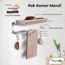 Kait gantung kain busana, kait pakaian seng tahan lama untuk pemasangan di dinding. Harga Gantungan Baju Rak Kamar Mandi Terbaik Agustus 2021 Shopee Indonesia