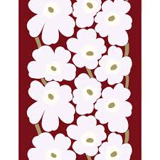 Jacquard stoff floral ornamente bekleidung elastisch dekoration tischdecke 9026. Stoff Meterware Unikko Von Marimekko Leben Wie Gott In Frankreich