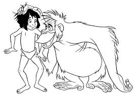 King Louie Rub Mowgli Head In Jungle Book Coloring Pages King Louie Rub Mowgli Head In Jungle Book Coloring Pages Jungle Book Coloring Books Coloring Pages