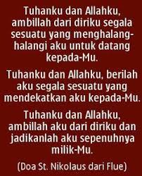 A Prayer Of St Nicholas Of Flue 1417 1487 In Indonesian Doa Tuhan Allah