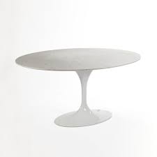 Mid Century Modern Reproduction Marble Tulip Dining Table 60 Oval Inspired By Eero Saarinen France Son Tulip Dining Table Dining Table Oval Table Dining