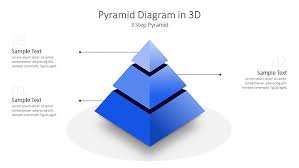 Multi Step Pyramid Diagram Powerpoint Template Slide Ocean