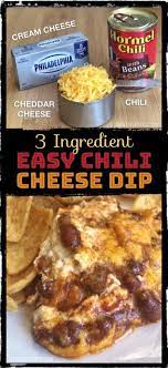 Easy 3 Ingredient Chili Cheese Dip The Best Party Appetizer Recipe Chili Cheese Dips Quick Easy Appetizers Best Party Appetizers