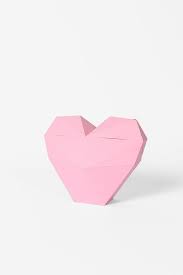 Romantisches windlicht basteln als 3d herz. Deko Herz Papier Geometrisches Herz 3d Origami Anleitung Basteln Mit Papier Origami