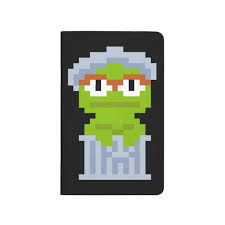 Oscar The Grouch Pixel Art Journal Zazzle Com In 2020 Pixel Art Graph Paper Drawings Art Journal