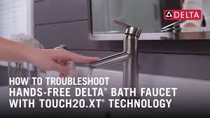Find great deals on ebay for delta kitchen faucet hands free. How To Troubleshoot A Hands Free Delta Bathroom Sink Faucet With Touch2o Xt Technology Youtube