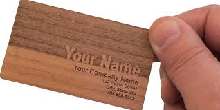 Or we can print in full color on the wood. Wooden Business Cards Color Track Printing Center