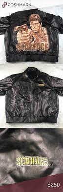 Scarface Tony Montana Leather Jacket Men S 4xl Leather Jacket Men Leather Jacket Jackets