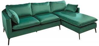 We are seeing more sage, olive, and emerald spaces than we are grey and we are being elegant sage greens seem to be the green du jour. Casa Padrino Velvet Corner Sofa Emerald Green Black 260 X 160 X H 93 Cm Living Room Sofa With Pillows In Retro Style Living Room Furniture