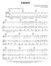 Alan Walker Faded Sheet Music Notes Chords Sheet Music Notes Piano Sheet Music Piano Sheet