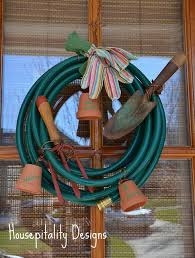 A Garden Hose Wreath Garden Hose Wreath Garden Hose Wreaths