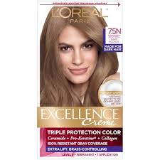 ✅ browse our daily deals for even more savings! L Oreal Paris Excellence Creme Permanent Triple Protection Hair Color 7 5n Dark Neutral Blonde 1 Kit Target