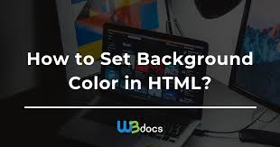 If the site you are creating c. How To Set Background Color With Html And Css