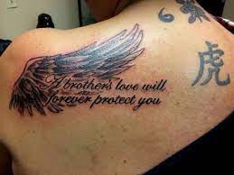 In loving memory memorial r i p tattoos tatring. A Brother Love Will Forever Protect You Rip My Brother I Love You So Much Geschwister Tattoo Bruder Tattoo Minimalistisches Tattoo