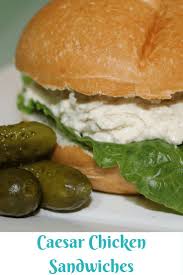 Caesar Chicken Sandwich Recipe Trisha Dishes Recipe Dinner Recipes Crockpot Recipes Easy Dinner Recipes Crockpot