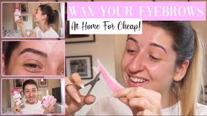 However, if you are doing it at home, it will cost you a lot less in the long run. How To Wax Your Eyebrows At Home Veet Facial Wax Strips Holly Griffiths Youtube
