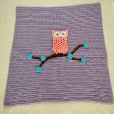 Browse 100+ free knitting patterns for baby with photos! Easy Baby Blanket With Optional Owl Applique By Free Crochet Patterns And Designs By Lisa Auch Crochet Pattern Bonanza