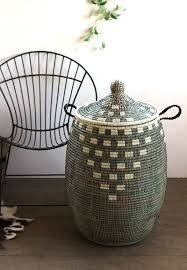 Black Pottery Basket In 2020 Laundry Basket Home Decor Laundry Hamper