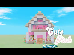 Just like you did with the first floor,build the wood logs up by 4 and join them up at the top but fill the walls in with wood.make sure you leave the section on the left as one layer.this will be a balcony. Cute Pink House Tutorial Youtube