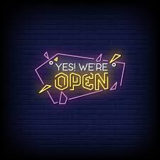 Aliexpress en son teknik alt yapı ile size hızlı ve güvenli ödeme yöntemleri sunar. Yes We Are Open Neon Signs Style Text Vector 2187407 Vector Art At Vecteezy