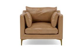 Caitlin By The Everygirl Leather Accent Chair Interior Define Leather Accent Chair Accent Chairs Leather Sofa