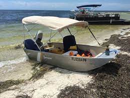 Jon Boat With Bimini Top Jon Boat Modifications Tracker Boats Jon Boat