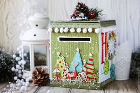 Yarmarka Masterov Ruchnaya Rabota Handmade Yashik Dlya Pisem Pismo Sante Klausu Rozhdestvenskie Idei