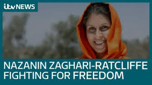 Nazanin's husband and daughter protest outside iranian embassy. Nazanin Zaghari Ratcliffe Relieved To Avoid Return To Jail London Itv News