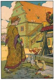 Illustrationen Des Marchens Frau Holle Illustration Frau Buch Zeichnung