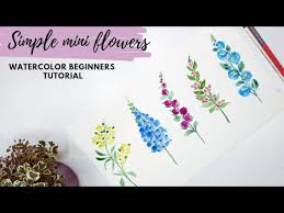 How To Paint Simple Watercolor Flowers