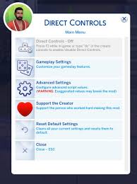 Do test the game on a backup since all your custom content will be removed from your sims as well. Direct Controls For The Sims 4 By Victor Andrade