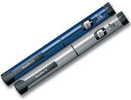 Disposable insulin pens contain a prefilled cartridge and one would need to throw away the entire pen when the cartridge is empty. Novopen 4 Silver Reuseable Insulin Pen For Use With Novo Nordisk 3ml Penfill Cartridges Buy Online In United Arab Emirates At Desertcart Ae Productid 65243008