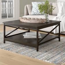 Beachcrest Home Stoneford Coffee Table Table Top Color Espresso Table Base Color Espresso In 2020 Coffee Table Traditional Coffee Table Coffee Table Square