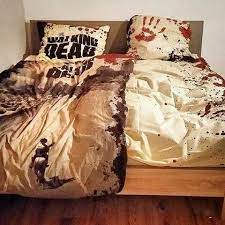 Sukalac has washed comforters in all water temperatures—depending on the stains—but said cold water is best if your comforter is not heavily soiled. The Walking Dead Bed Set I Need This In My Life The Walking Dead Merchandise The Walking Dead Walking Dead Zombies