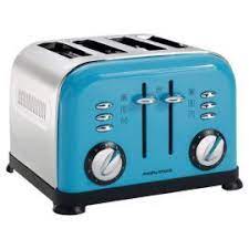 Tesco Direct Morphy Richards Accents 4 Slice Toaster Toaster Morphy Richards Blue Toaster
