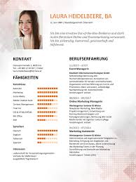 Mit diesem steckbrief spielerisch englisch. Lebenslauf Vorlagen Kostenlose Empfohlene Muster Karriere At