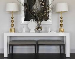 When necessary, these handy pieces of furniture can stay tucked out of the way, disguised as a console table or even a desk. Modern Console Table For Living Room Novocom Top