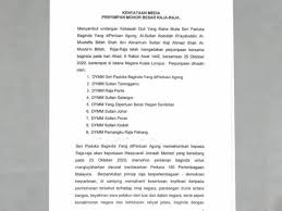 Lee jo ying laik chiew mei. Raja Raja Melayu Mahu Mekanisme Semak Imbang Dihormati